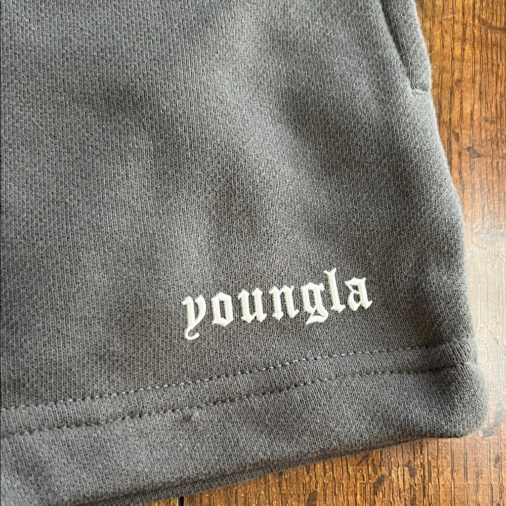 YoungLA Charcoal Women's Athletic Shorts - Picture 2 of 4